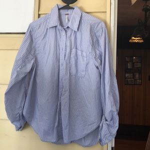 Free people now back button down.
